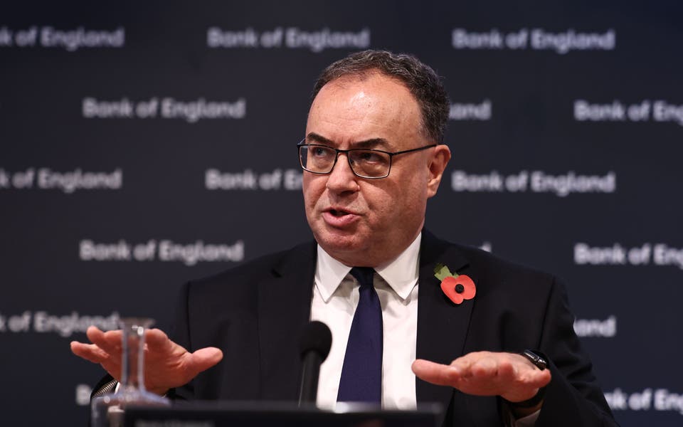 From interest rates to growth, Andrew Bailey is fresh out of good news