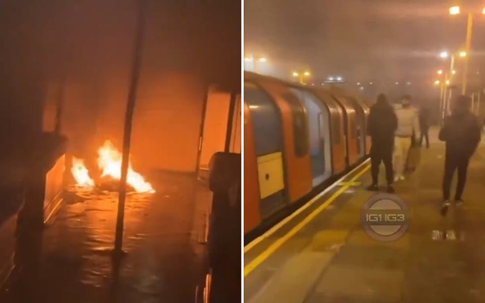 Tube train 'arson' horror as bag 'set on fire' on Central Line train
